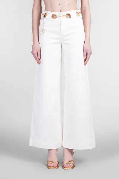 Cult Gaia Sydney Pants In White Cotton