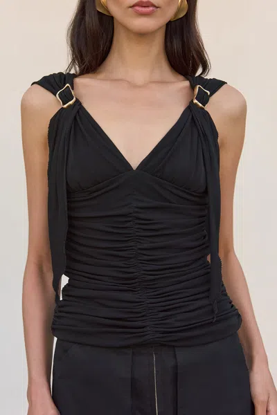 Cult Gaia Talisa Top In Black