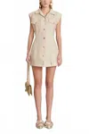 Cult Gaia Tanith Mini Dress In Beach In White