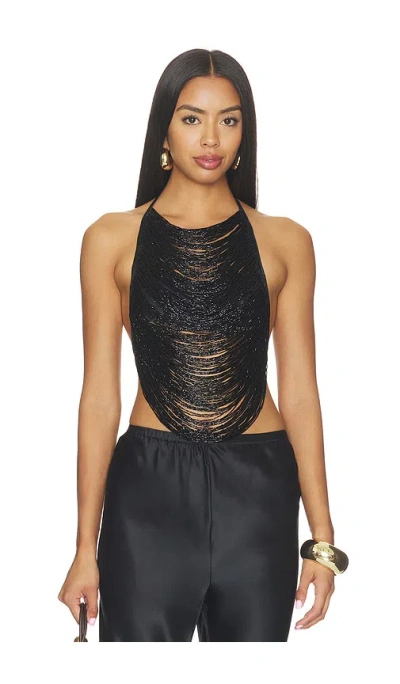 Cult Gaia Tanner Top In Black
