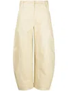 Cult Gaia Tapered Wide-leg Trousers In Green