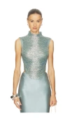 Cult Gaia Taraji Sleeveless Top In Animal Print