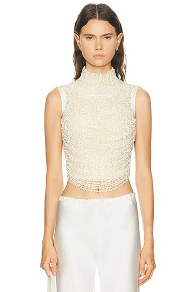 Cult Gaia Taraji Sleeveless Top In Neutral