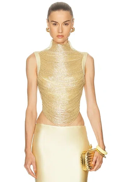 Cult Gaia Taraji Top In Gold