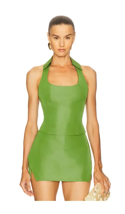 Cult Gaia Tarini Top In Green