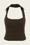 Cult Gaia Tarini Top In Dark Java