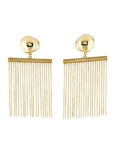 Pre-owned Cult Gaia Tassel Drop Earrings In Multi