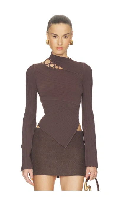 Cult Gaia Tayla Top In Brown