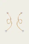 Cult Gaia Tazia Loop Drop Earrings