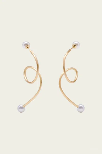 Cult Gaia Tazia Earrings In Pearl