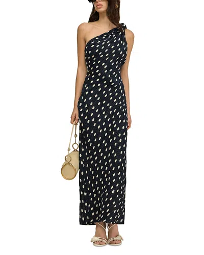 Cult Gaia Terre One Shoulder Gown In Black