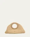 Cult Gaia Thais Woven Top-handle Bag In Brown