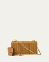 Cult Gaia The Backgammon Clutch Bag In Brown