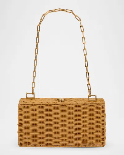 Cult Gaia The Backgammon Clutch Bag In Brown