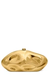 Cult Gaia The Caldera Acrylic Clutch In Gold