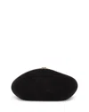 Cult Gaia Caldera Velvety Sculptural Clutch Bag In Black