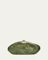 Cult Gaia The Caldera Marbled Acrylic Clutch Bag