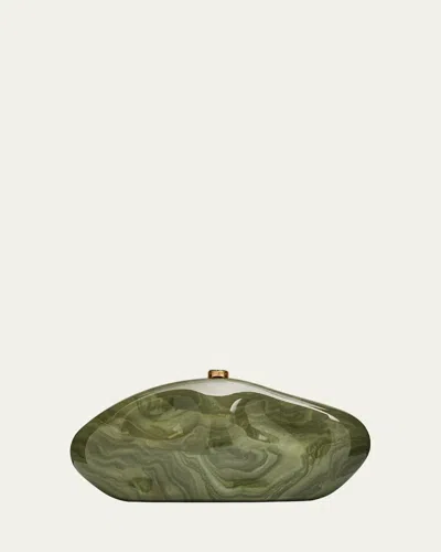 Cult Gaia The Caldera Marbled Acrylic Clutch Bag