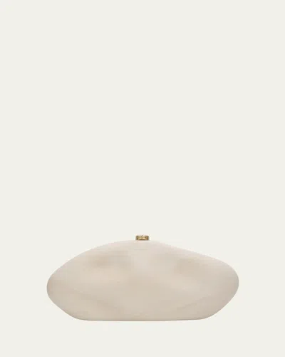 Cult Gaia The Caldera Marbled Acrylic Clutch Bag In Neutral