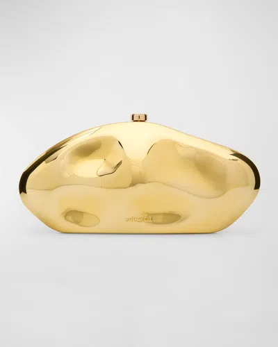 CULT GAIA THE CALDERA METALLIC CLUTCH BAG