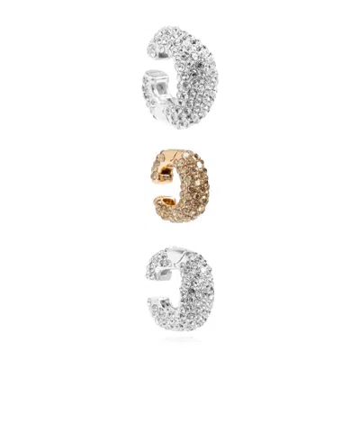 Cult Gaia Three-piece Set Of Open-style Earrings In Metallic