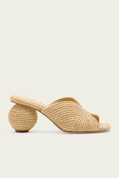 Cult Gaia Tia Sandal In Natural In Red