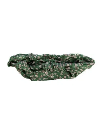 Pre-owned Cult Gaia Tie Wired Turband In Green