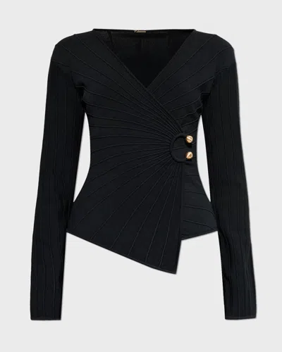 Cult Gaia Top Collette In Black