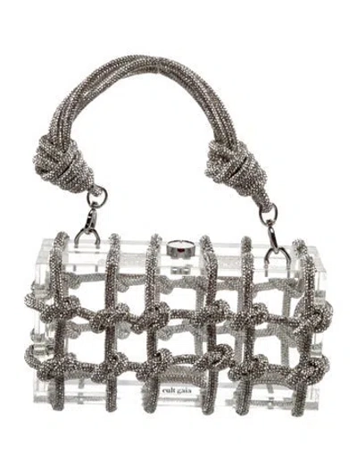 Pre-owned Cult Gaia Top Handle Bag In Clear