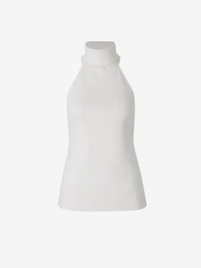 Cult Gaia Top Point Wake In White