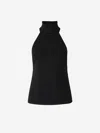 Cult Gaia Wake Knit Top In Black