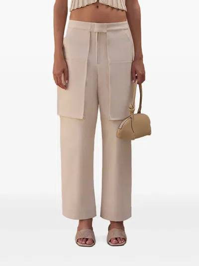Cult Gaia Topanga Trousers In Neutrals