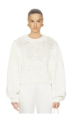 Cult Gaia Trina Pullover Sweater In Gray