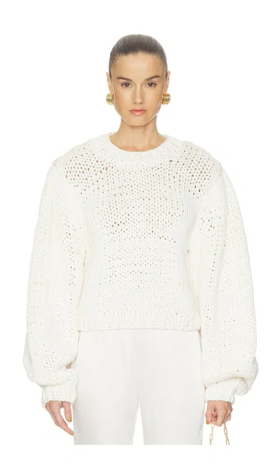 Cult Gaia Trina Pullover Sweater In White