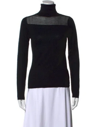 Pre-owned Cult Gaia Turtleneck Sweater In Black