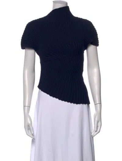 Pre-owned Cult Gaia Turtleneck Sweater W/ Tags In Blue