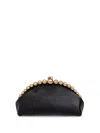 Cult Gaia Una Embellished Clutch Bag In Black