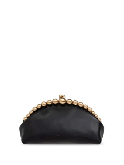 Cult Gaia Una Embellished Clutch Bag In Black