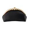 Cult Gaia Una Clutch In Black