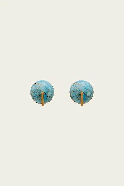 Cult Gaia Una Earrings In Ibiza Turquoise In Neutral