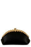 Cult Gaia Una Embellished Clutch Bag In Black