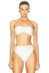 Cult Gaia Ursula Bikini Top In Off White