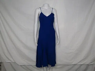 Pre-owned Cult Gaia Us Women's S Sleeveless Veda Midi Dress Blue