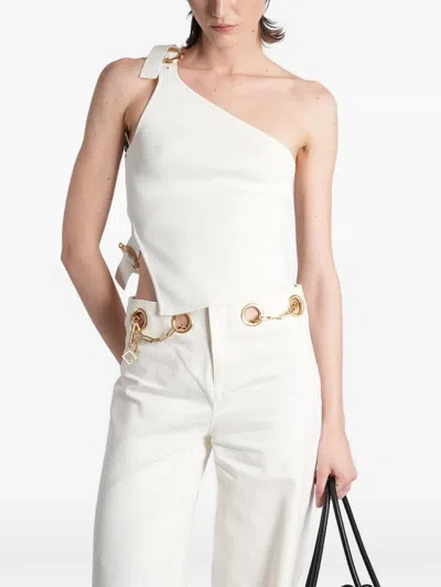 Cult Gaia One-shoulder Top In White