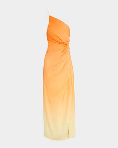 Cult Gaia Valerie Asymmetric Ombre Dress