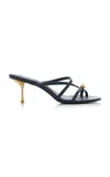 Cult Gaia Valeska Leather Sandals In Multi