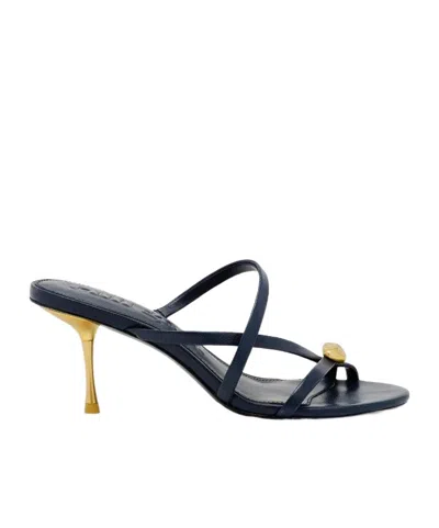 Cult Gaia Valeska Strappy Sandals In Blue
