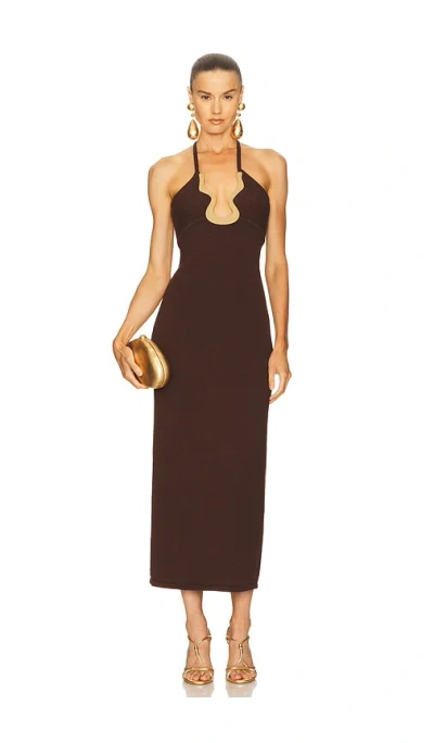 Cult Gaia Valma Dress In Brown