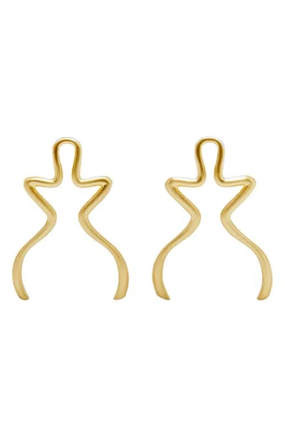 Cult Gaia Valma Earrings In Gold