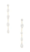 Cult Gaia Vana Faux Pearl Drop Earrings In White
